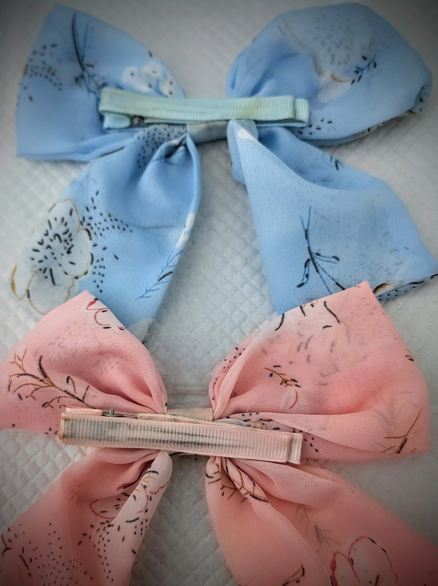 Hairbows - Butterfly (Pink & Baby Blue)