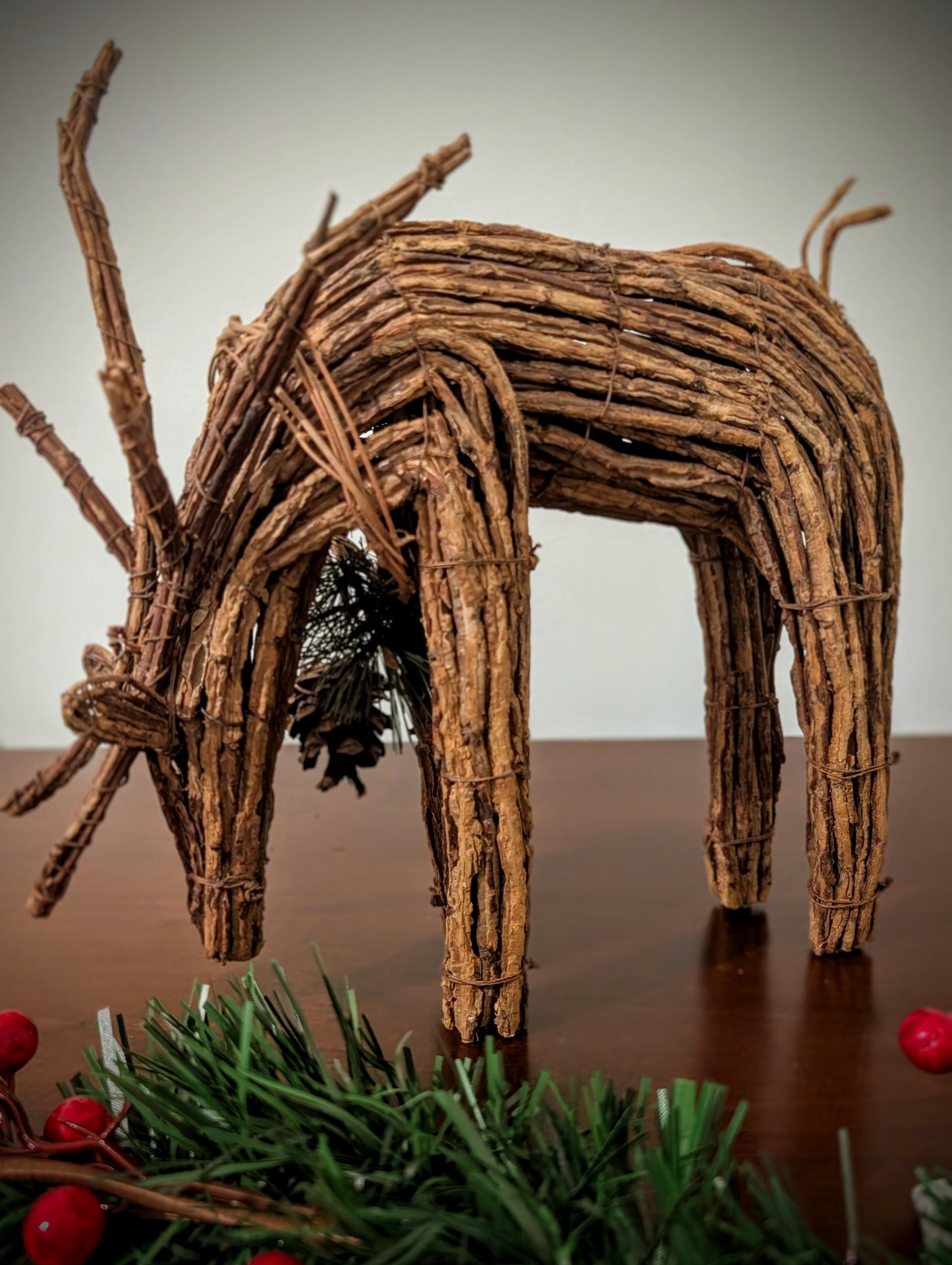 Antique Wooden Reindeer