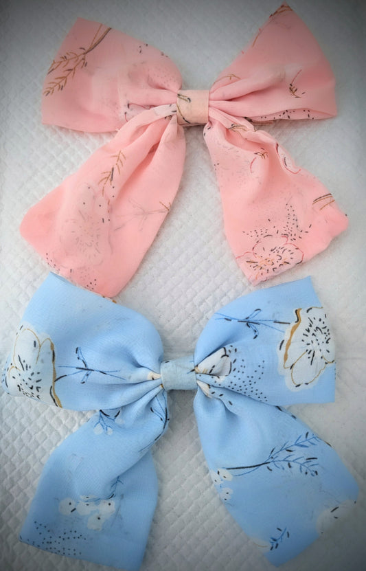 Hairbows - Butterfly (Pink & Baby Blue)