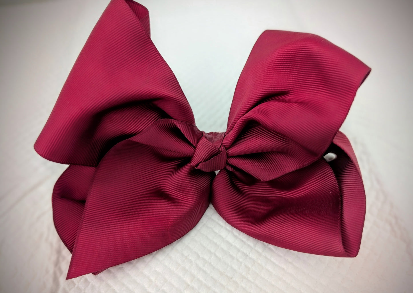 Hairbow-Burgundy Red Large