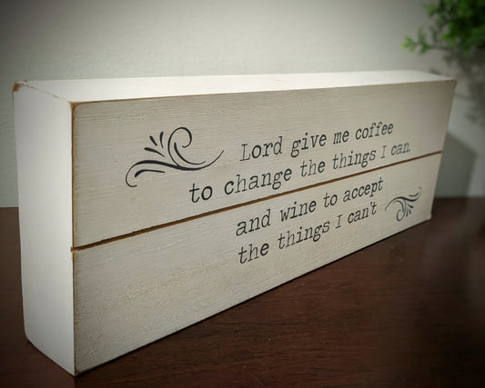 Coffee Quote Placard