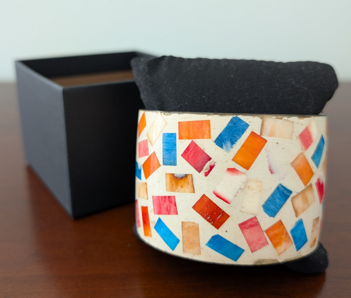 Multi-Color Chunky Bangle Bracelet