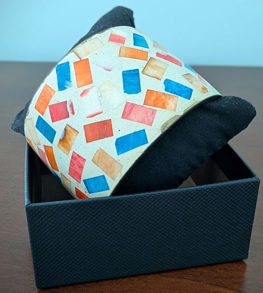 Multi-Color Chunky Bangle Bracelet