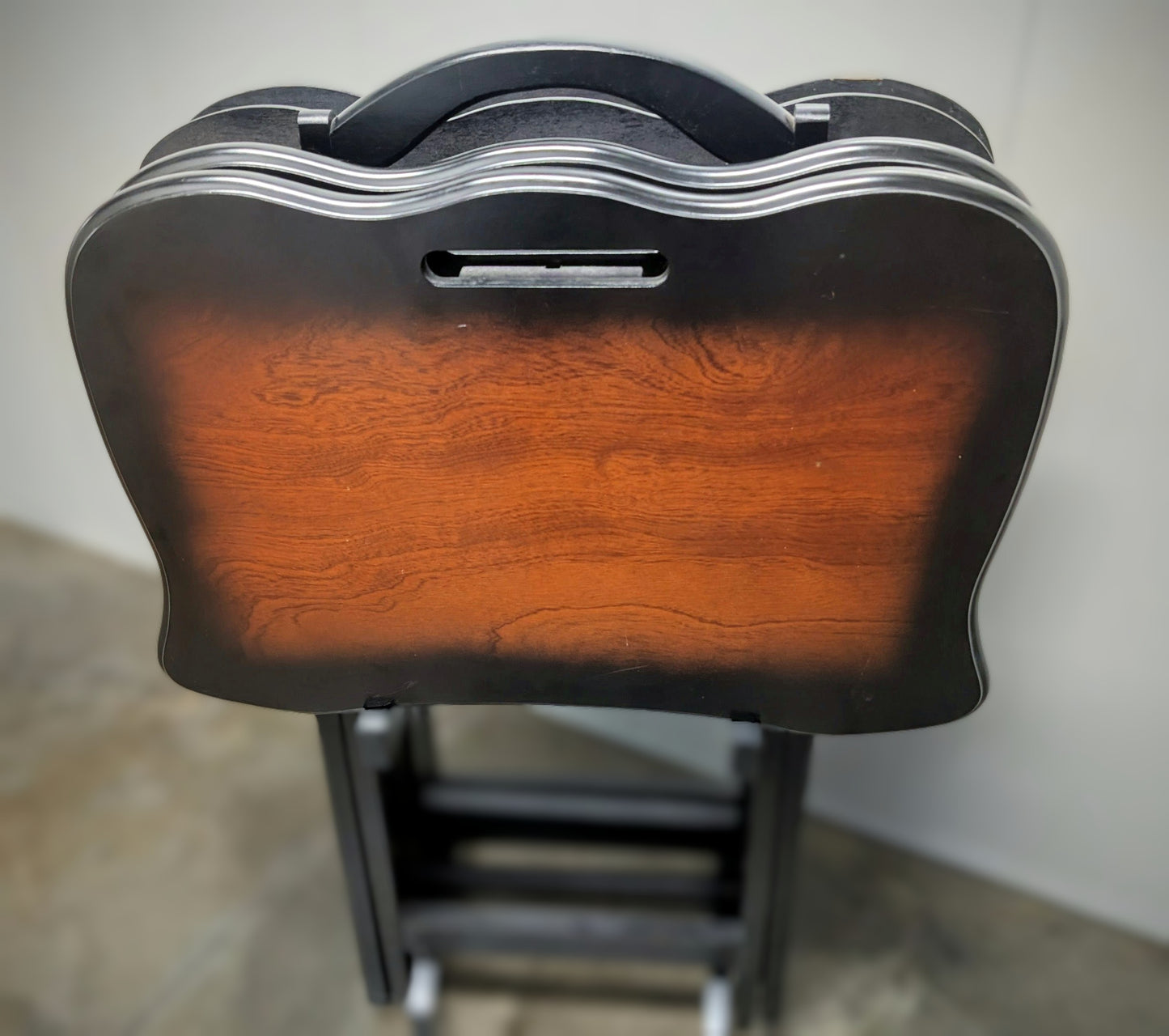 Set of 4 TV Dinner Tables with Storage