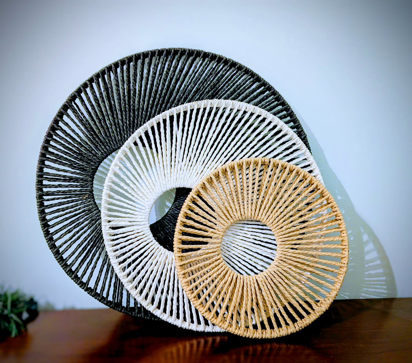 Tri-Color Woven Wall Décor Set