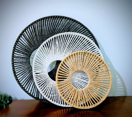 Tri-Color Woven Wall Décor Set