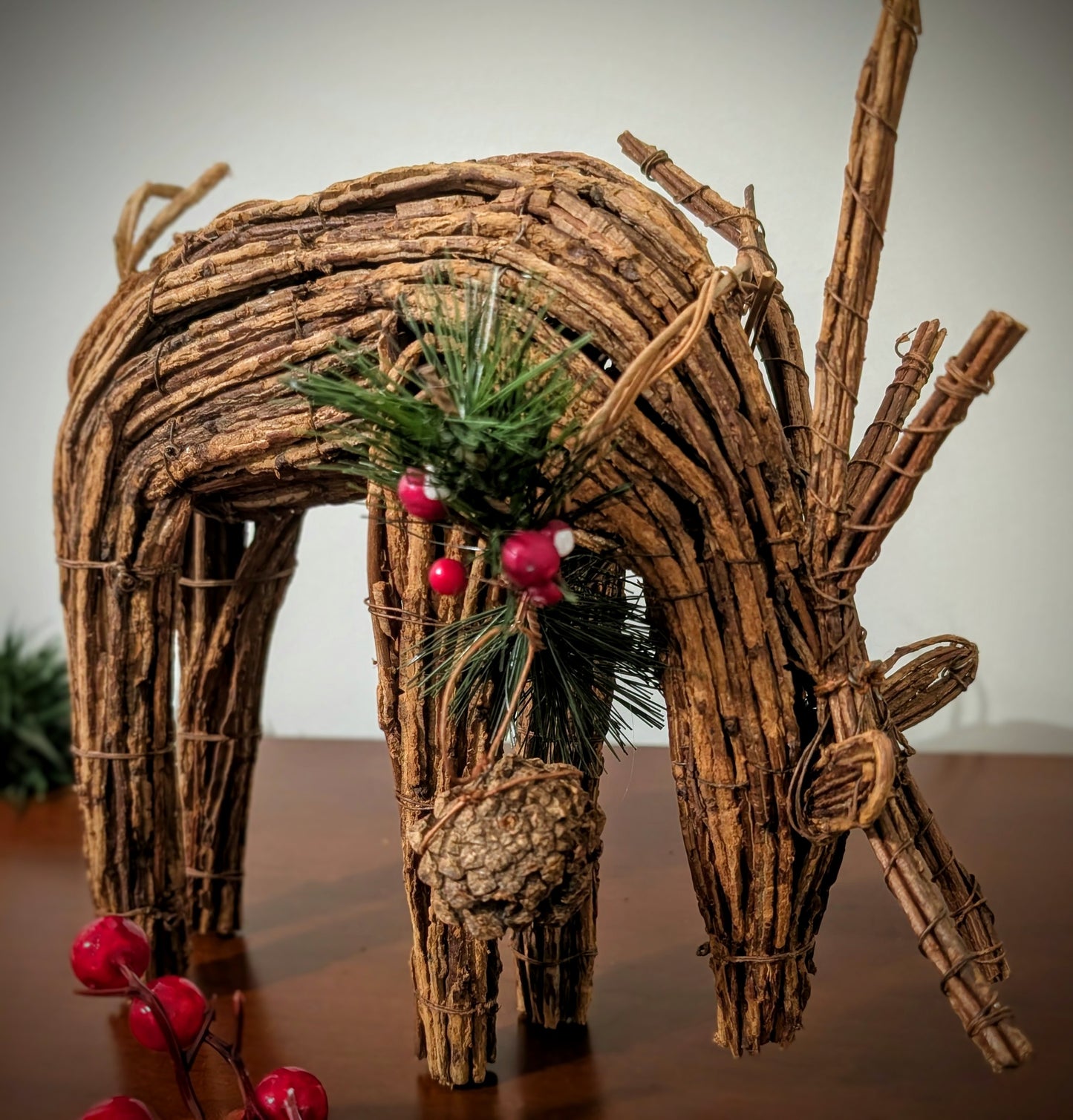 Antique Wooden Reindeer