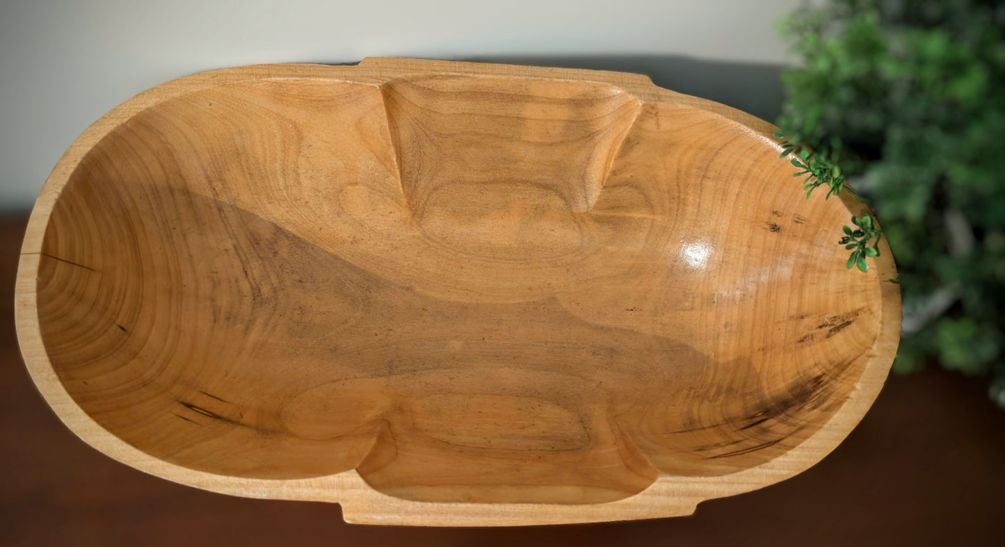 Oval Wooden Bowl